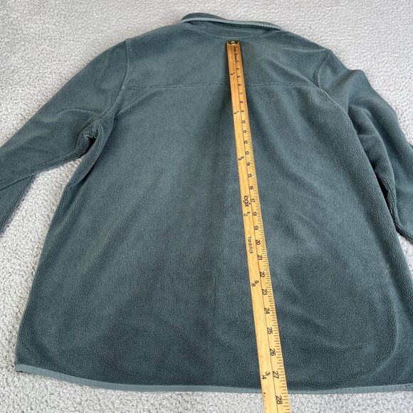 32 Degrees Heat Sweater Mens Large Gray Fleece Collar 1/4 Snap Pullover - Picture 7 of 11